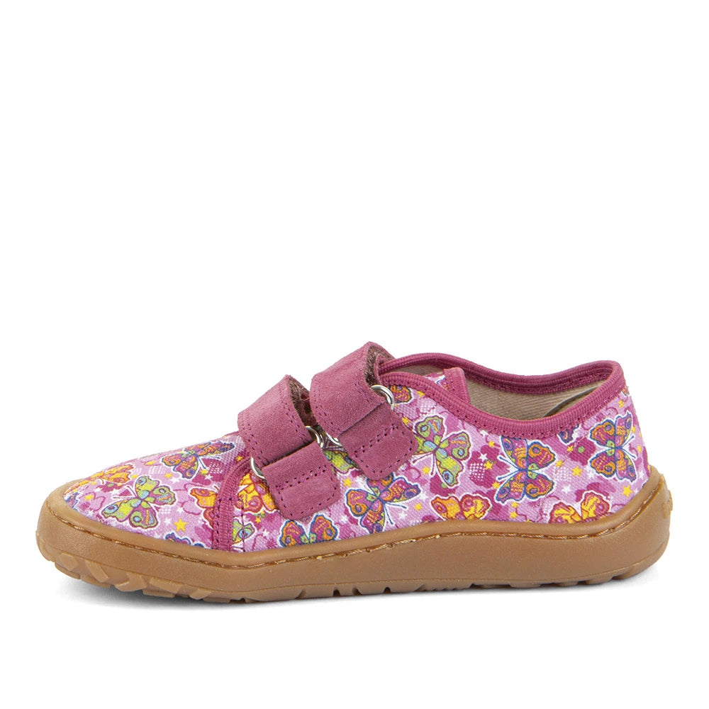 kids barefoot shoes with playful design, butterfly