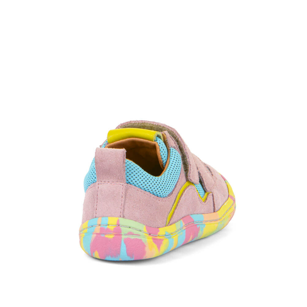 Shoes with flexible sole supports natural foot movement.