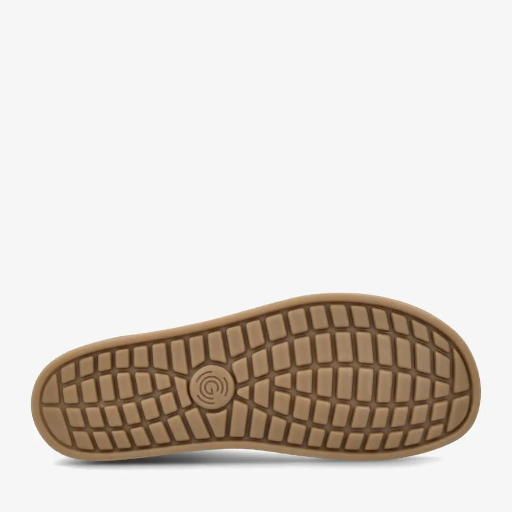 GROUNDIES barefoot shoes nz Panama Beige-Sage Green